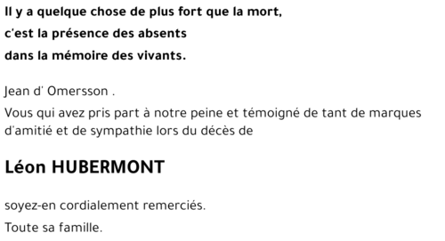 Léon HUBERMONT