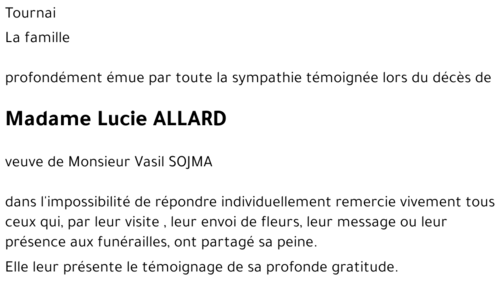 Lucie ALLARD
