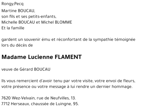 Lucienne FLAMENT