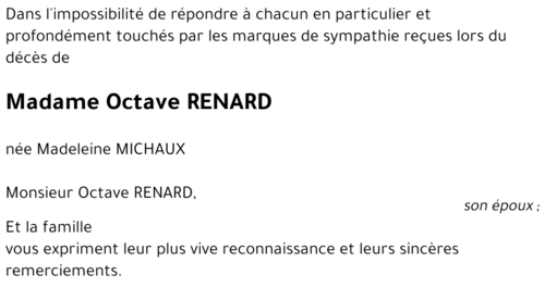 Madeleine MICHAUX