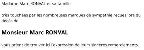 Marc RONVAL