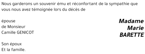 Marie BARETTE