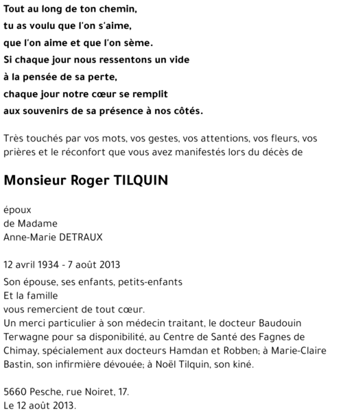 Roger TILQUIN