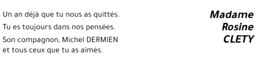 Rosine CLETY