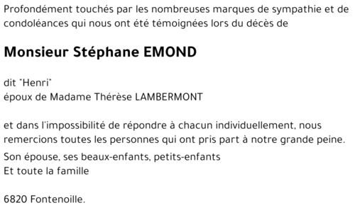 Stéphane EMOND