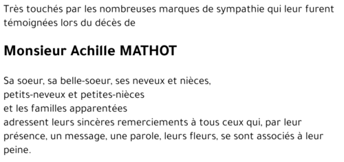 Achille MATHOT