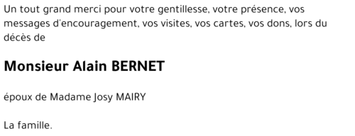Alain BERNET