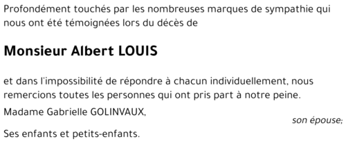Albert LOUIS