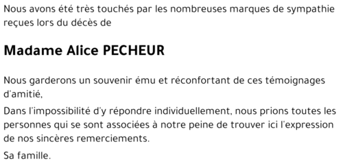 Alice PECHEUR