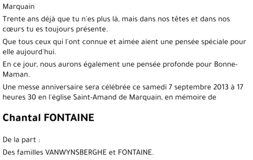 Chantal FONTAINE