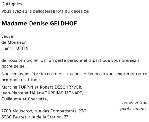 Denise GELDHOF