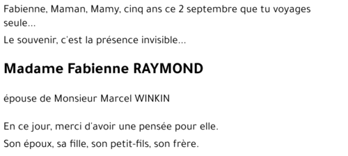 Fabienne RAYMOND