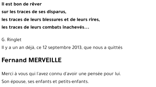 Fernand MERVEILLE