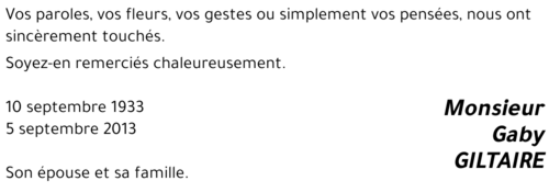 Gaby GILTAIRE
