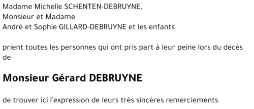 Gérard DEBRUYNE