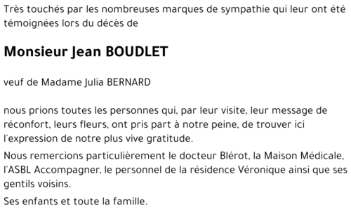 Jean BOUDLET