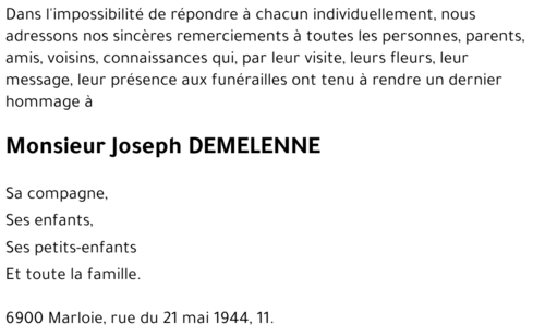 Joseph DEMELENNE