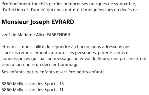 Joseph EVRARD