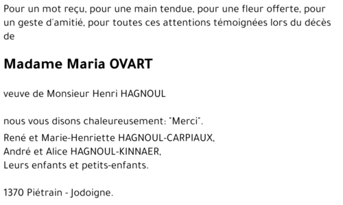 Maria OVART