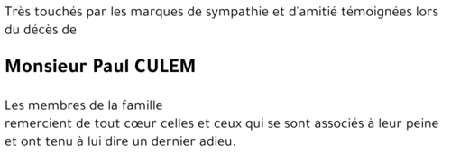 Paul CULEM