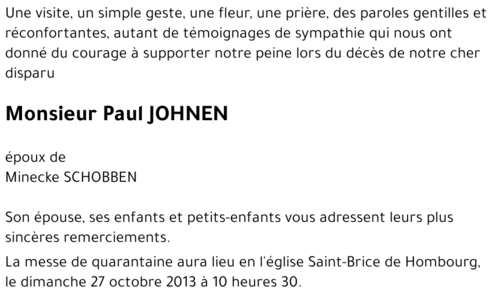 Paul JOHNEN