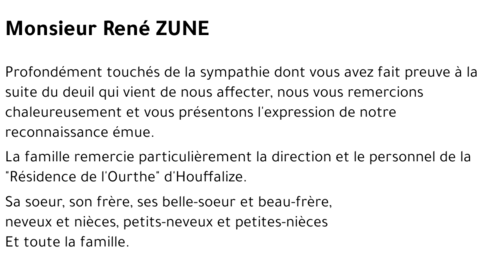 René ZUNE