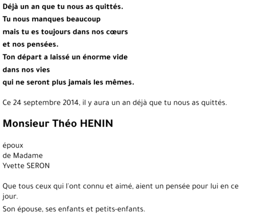 Théophile HENIN