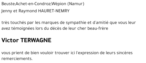 Victor TERWAGNE