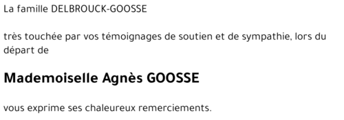 Agnès GOOSSE