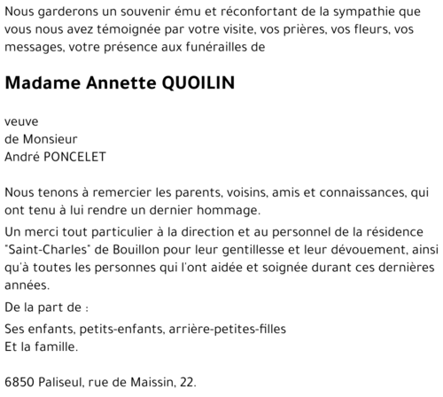 Annette QUOILIN