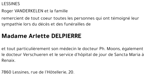 Arlette DELPIERRE