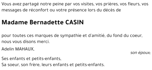 Bernadette CASIN