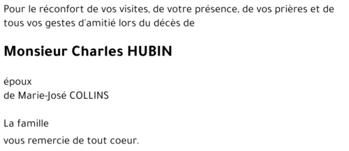 Charles HUBIN