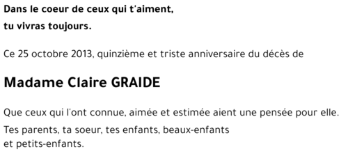 Claire GRAIDE