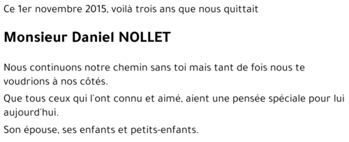 Daniel NOLLET
