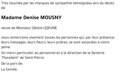 Denise Mousny