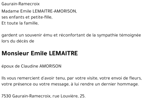 Emile LEMAITRE