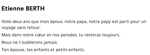 Etienne BERTH
