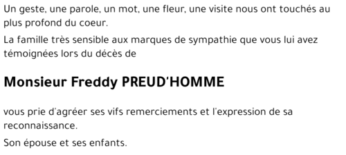 Freddy PREUD'HOMME