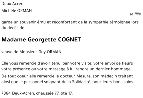 Georgette COGNET