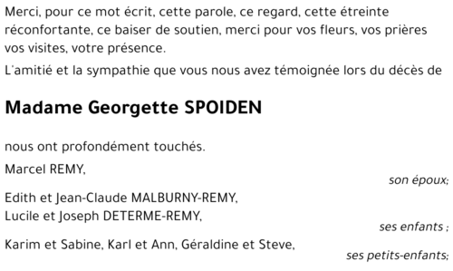 Georgette SPOIDEN