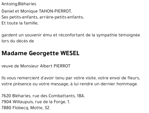 Georgette WESEL