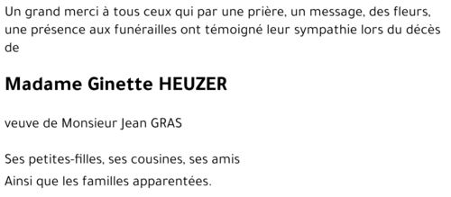 Ginette HEUZER