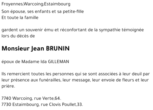 Jean BRUNIN
