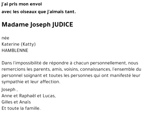 Joseph JUDICE
