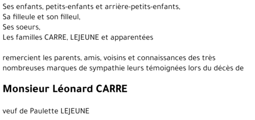 Léonard CARRE