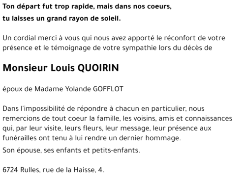 Louis QUOIRIN