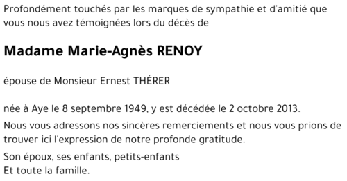 Marie-Agnès RENOY
