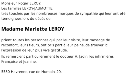 Mariette LEROY