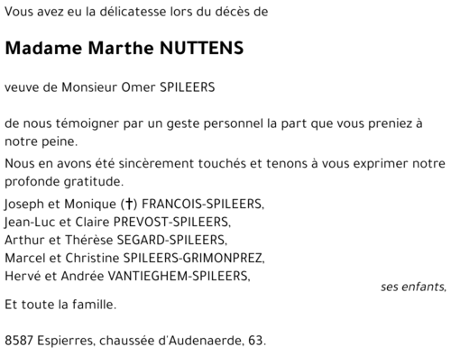 Marthe NUTTENS